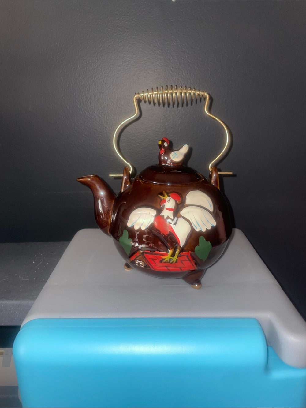 Charming ceramic decorative teapot